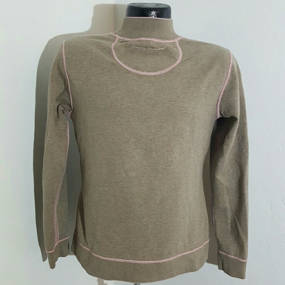 Tommy Bahama two sides sweater Reversible women 1/2 zipper knit size M - Picture 3 of 6